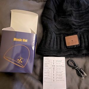 Bluetooth Music Beanie Black